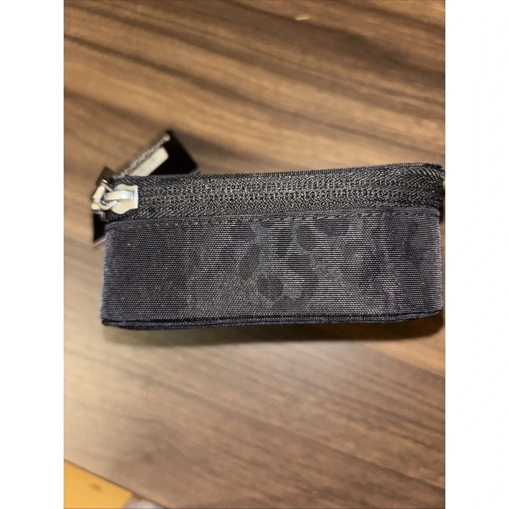 NWT $40 Baggallini Travel Jewelry Box Black Cheetah Embossed Zip Organizer Case